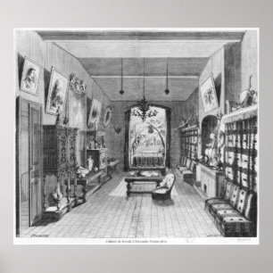 Studie van Alexandre Dumas Pere Poster