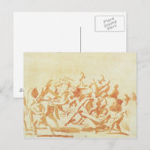 Studie van Christus Drager van het Kruis (krijt en Briefkaart (Voorkant / Achterkant)