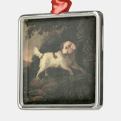 Studie van Clumber Spaniel Metalen Ornament (Links)