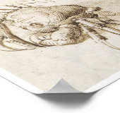 Studie van Crab, Leonardo da Vinci Poster (Hoek)