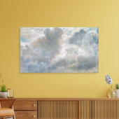 Studie van Cumulus Clouds, 1822 (olie op papier) Canvas Afdruk (Insitu (Woonkamer))