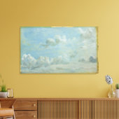 Studie van Cumulus Clouds, 1822 (olie op papier) Canvas Afdruk (Insitu (Woonkamer))