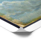Studie van Cumulus Clouds, 1822 (olie op papier) Poster (Hoek)