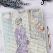 Studie van de Academie -  Victoriaans Mode Notitieblok