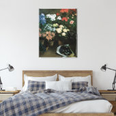 Studie van de bloemen door Frederic Bazille, kuns Canvas Afdruk (Insitu (Slaapkamer))