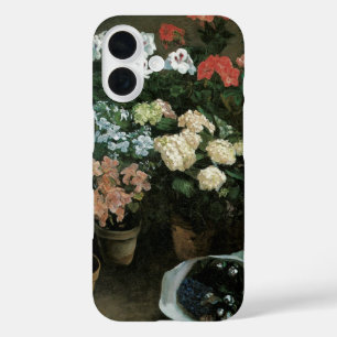 Studie van de bloemen door Frederic Bazille, kuns iPhone 16 Hoesje