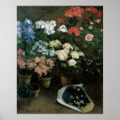 Studie van de bloemen door Frederic Bazille,  kuns Poster (Voorkant)