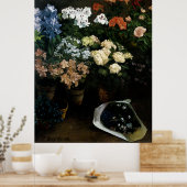 Studie van de bloemen door Frederic Bazille Poster (Keuken)