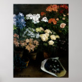Studie van de bloemen door Frederic Bazille Poster (Voorkant)