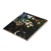 Studie van de bloemen door Frederic Bazille Tegeltje (Zijkant)