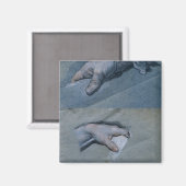Studie van de handen van een Man Magneet (Voorkant / Achterkant)