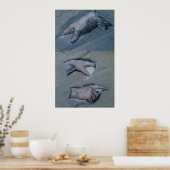 Studie van de handen van een Man Poster (Keuken)