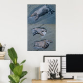 Studie van de handen van een Man Poster (Thuiskantoor)