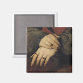 Studie van de handen van een vrouw magneet (Voorkant / Achterkant)