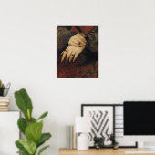 Studie van de handen van een vrouw poster (Thuiskantoor)