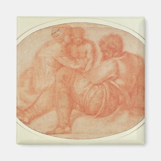 Studie van de Heilige Familie Magneet (Voorkant)