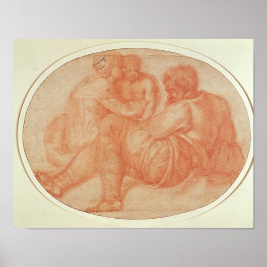 Studie van de Heilige Familie Poster (Voorkant)