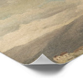 Studie van de hemel in Quirinal Poster (Hoek)