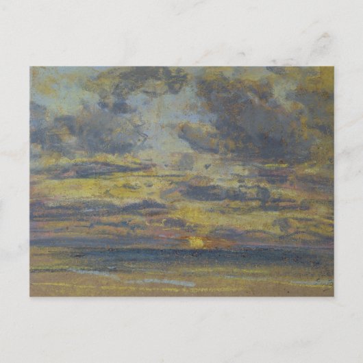 Studie van de hemel met de Zon Plaatsen, c.1862-70 Briefkaart (Voorkant)