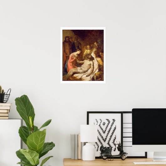 Studie van de Lamentatie op de Dode Christus (olie Poster (Thuiskantoor)