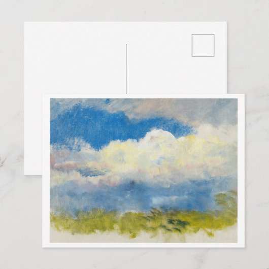 "Studie van de lentehemel" door Mednyanszky Briefkaart (Voorkant / Achterkant)