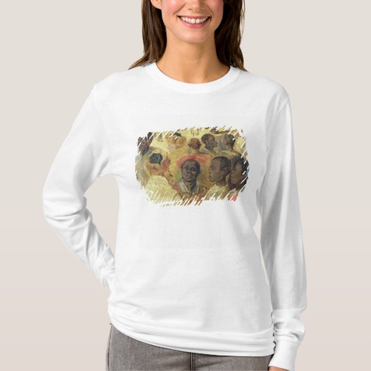 Studie van de Moorse hoofden T-shirt (Voorkant)