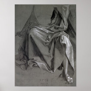 Studie van de robes van Christus, 1508 Poster