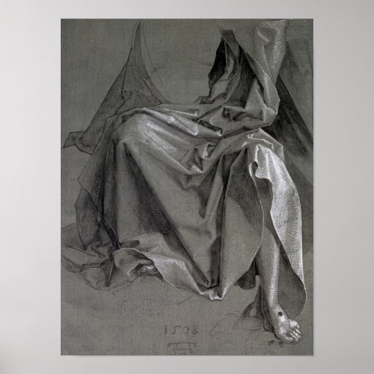 Studie van de robes van Christus, 1508 Poster (Voorkant)