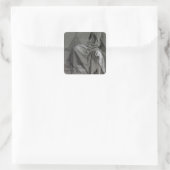 Studie van de robes van Christus, 1508 Vierkante Sticker (Tas)