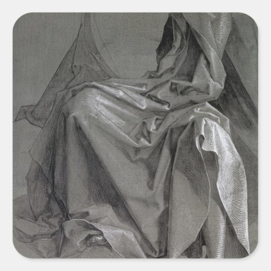 Studie van de robes van Christus, 1508 Vierkante Sticker (Voorkant)
