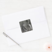 Studie van de robes van Christus, 1508 Vierkante Sticker (Envelop)