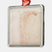 Studie van de voeten van Christus, met het kruis v Metalen Ornament (Links)