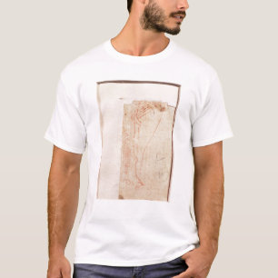 Studie van de voeten van Christus, met het kruis v T-shirt