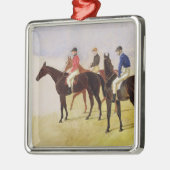 Studie van Drie Steeplechase Cracks: Allen McDonou Metalen Ornament (Links)