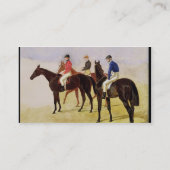 Studie van Drie Steeplechase Cracks: Allen McDonou Visitekaartje (Achterkant)