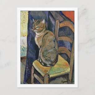 Studie van een Cat Fine Art van Valadon Briefkaart