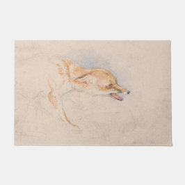 Studie van een Crouching Fox (door John Frederick  Deurmat
