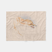 Studie van een Crouching Fox (door John Frederick  Fleece Deken (Voorkant (Horizontaal))