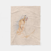 Studie van een Crouching Fox (door John Frederick  Fleece Deken (Voorkant)