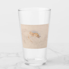 Studie van een Crouching Fox (door John Frederick  Glas