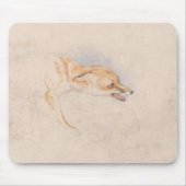 Studie van een Crouching Fox (door John Frederick  Muismat (Voorkant)