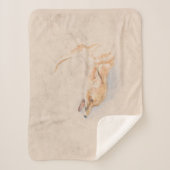 Studie van een Crouching Fox (door John Frederick Sherpa Deken (Voorkant)