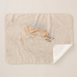 Studie van een Crouching Fox (door John Frederick  Sherpa Deken