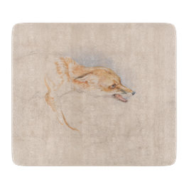 Studie van een Crouching Fox (door John Frederick  Snijplank