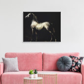 Studie van een Dapple Grey Canvas Afdruk (Insitu (Woonkamer))