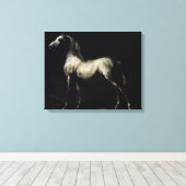 Studie van een Dapple Grey Canvas Afdruk (Insitu (Houten vloer))