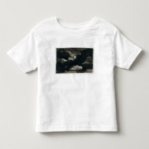 Studie van een gekloonde Moonlit Sky (zwart wassen Kinder Shirts
