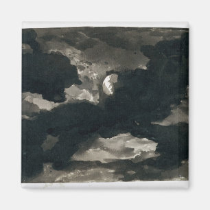 Studie van een gekloonde Moonlit Sky (zwart wassen Magneet