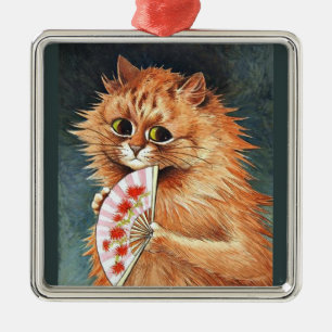 Studie van een Ginger Cat van Louis Wain Metalen Ornament