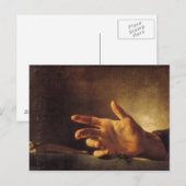 Studie van een hand briefkaart (Voorkant / Achterkant)